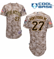Men's Majestic Pittsburgh Pirates #27 Kent Tekulve Replica Camo Alternate Cool Base MLB Jersey