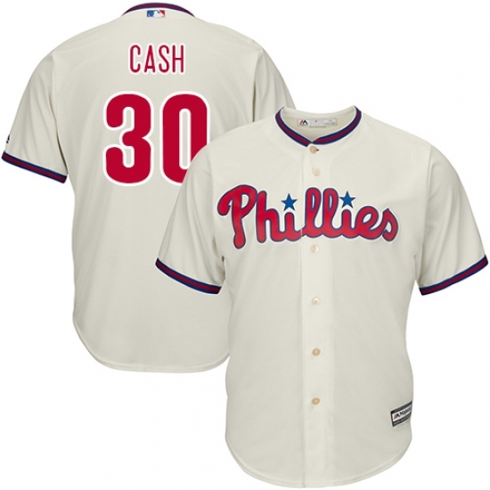 Youth Majestic Philadelphia Phillies #30 Dave Cash Replica Cream Alternate Cool Base MLB Jersey Youth Majestic Philadelphia Phillies #30 Dave Cash Replica Cream Alternate Cool Base MLB Jersey