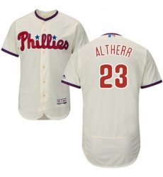 Men's Majestic Philadelphia Phillies #23 Aaron Altherr Cream Flexbase Authentic Collection MLB Jersey