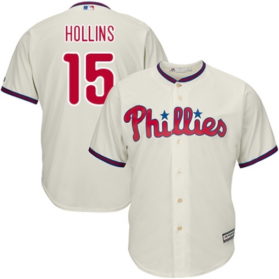 Youth Majestic Philadelphia Phillies #15 Dave Hollins Authentic Cream Alternate Cool Base MLB Jersey Youth Majestic Philadelphia Phillies #15 Dave Hollins Authentic Cream Alternate Cool Base MLB Jersey