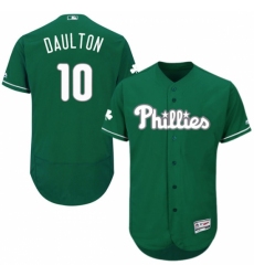 Men's Majestic Philadelphia Phillies #10 Darren Daulton Green Celtic Flexbase Authentic Collection MLB Jersey Men's Majestic Philadelphia Phillies #10 Darren Daulton Green Celtic Flexbase Authentic Collection MLB Jersey
