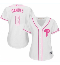 Women's Majestic Philadelphia Phillies #8 Juan Samuel Authentic White Fashion Cool Base MLB Jersey Women's Majestic Philadelphia Phillies #8 Juan Samuel Authentic White Fashion Cool Base MLB Jersey