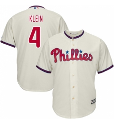 Men's Majestic Philadelphia Phillies #4 Jimmy Foxx Replica Cream Alternate Cool Base MLB Jersey Men's Majestic Philadelphia Phillies #4 Jimmy Foxx Replica Cream Alternate Cool Base MLB Jersey
