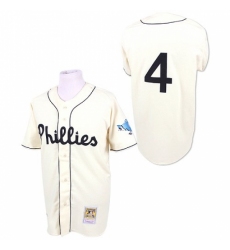Men's Mitchell and Ness Philadelphia Phillies #4 Jimmy Foxx Replica White Throwback MLB Jersey Men's Mitchell and Ness Philadelphia Phillies #4 Jimmy Foxx Replica White Throwback MLB Jersey