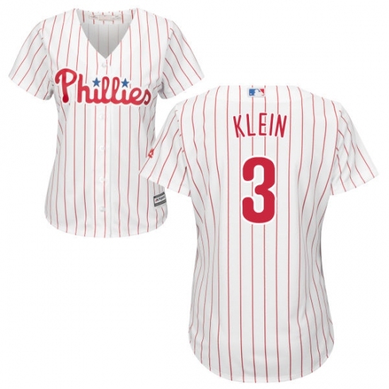 Women's Majestic Philadelphia Phillies #3 Chuck Klein Replica White/Red Strip Home Cool Base MLB Jersey Women's Majestic Philadelphia Phillies #3 Chuck Klein Replica White/Red Strip Home Cool Base MLB Jersey