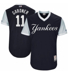 Men's Majestic New York Yankees #11 Brett Gardner 