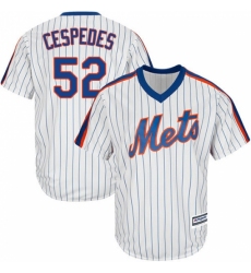 Youth Majestic New York Mets #52 Yoenis Cespedes Replica White Alternate Cool Base MLB Jersey