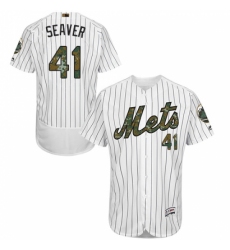 Men's Majestic New York Mets #41 Tom Seaver Authentic White 2016 Memorial Day Fashion Flex Base MLB Jersey Men's Majestic New York Mets #41 Tom Seaver Authentic White 2016 Memorial Day Fashion Flex Base MLB Jersey