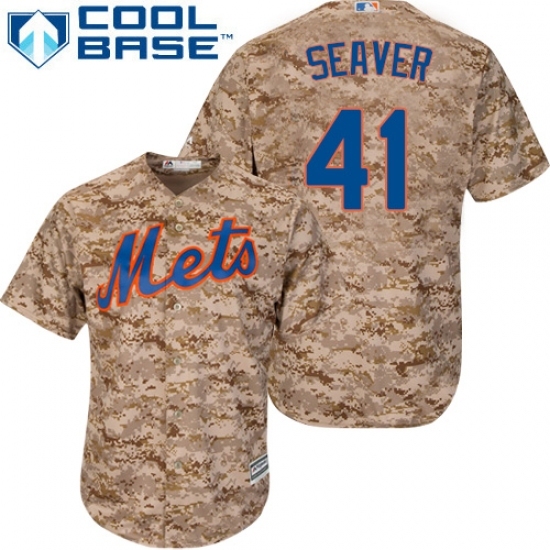 Men's Majestic New York Mets #41 Tom Seaver Replica Camo Alternate Cool Base MLB Jersey Men's Majestic New York Mets #41 Tom Seaver Replica Camo Alternate Cool Base MLB Jersey