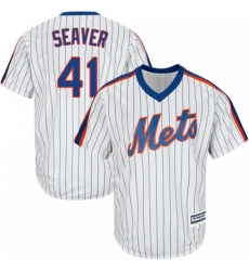 Men's Majestic New York Mets #41 Tom Seaver Replica White Alternate Cool Base MLB Jersey Men's Majestic New York Mets #41 Tom Seaver Replica White Alternate Cool Base MLB Jersey