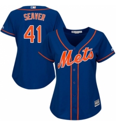 Women's Majestic New York Mets #41 Tom Seaver Replica Royal Blue Alternate Home Cool Base MLB Jersey Women's Majestic New York Mets #41 Tom Seaver Replica Royal Blue Alternate Home Cool Base MLB Jersey