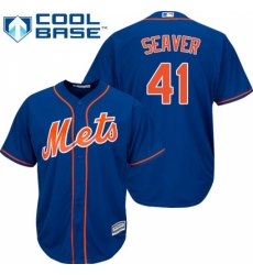 Youth Majestic New York Mets #41 Tom Seaver Replica Royal Blue Alternate Home Cool Base MLB Jersey Youth Majestic New York Mets #41 Tom Seaver Replica Royal Blue Alternate Home Cool Base MLB Jersey