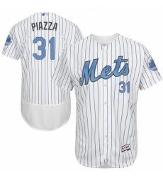 Men's Majestic New York Mets #31 Mike Piazza Authentic White 2016 Father's Day Fashion Flex Base MLB Jersey Men's Majestic New York Mets #31 Mike Piazza Authentic White 2016 Father's Day Fashion Flex Base MLB Jersey
