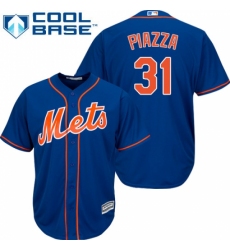 Men's Majestic New York Mets #31 Mike Piazza Replica Royal Blue Alternate Home Cool Base MLB Jersey Men's Majestic New York Mets #31 Mike Piazza Replica Royal Blue Alternate Home Cool Base MLB Jersey
