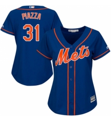 Women's Majestic New York Mets #31 Mike Piazza Replica Royal Blue Alternate Home Cool Base MLB Jersey Women's Majestic New York Mets #31 Mike Piazza Replica Royal Blue Alternate Home Cool Base MLB Jersey