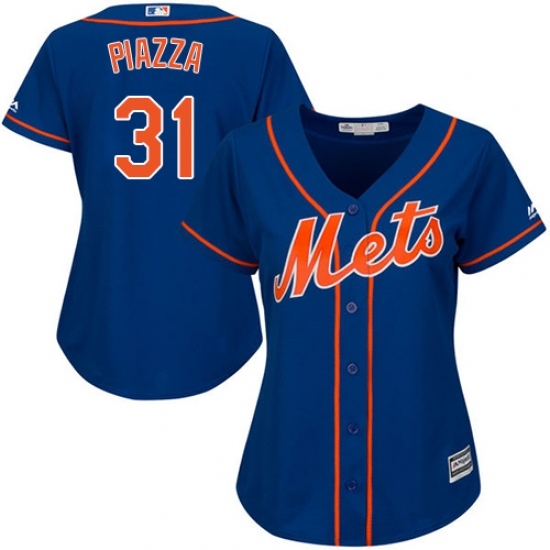 Women's Majestic New York Mets #31 Mike Piazza Replica Royal Blue Alternate Home Cool Base MLB Jersey Women's Majestic New York Mets #31 Mike Piazza Replica Royal Blue Alternate Home Cool Base MLB Jersey