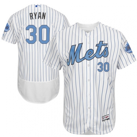 Men's Majestic New York Mets #30 Nolan Ryan Authentic White 2016 Father's Day Fashion Flex Base MLB Jersey Men's Majestic New York Mets #30 Nolan Ryan Authentic White 2016 Father's Day Fashion Flex Base MLB Jersey