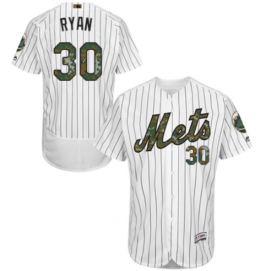 Men's Majestic New York Mets #30 Nolan Ryan Authentic White 2016 Memorial Day Fashion Flex Base MLB Jersey Men's Majestic New York Mets #30 Nolan Ryan Authentic White 2016 Memorial Day Fashion Flex Base MLB Jersey