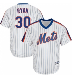 Men's Majestic New York Mets #30 Nolan Ryan Replica White Alternate Cool Base MLB Jersey
