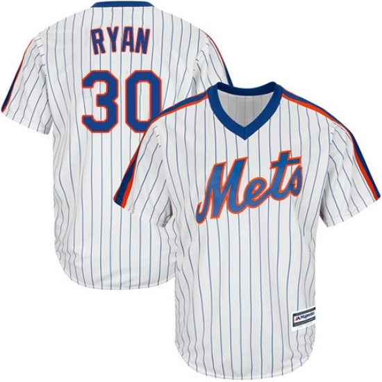 Men's Majestic New York Mets #30 Nolan Ryan Replica White Alternate Cool Base MLB Jersey Men's Majestic New York Mets #30 Nolan Ryan Replica White Alternate Cool Base MLB Jersey