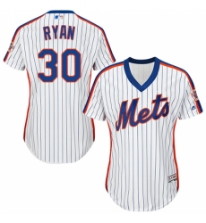 Women's Majestic New York Mets #30 Nolan Ryan Authentic White Alternate Cool Base MLB Jersey Women's Majestic New York Mets #30 Nolan Ryan Authentic White Alternate Cool Base MLB Jersey