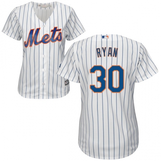 Women's Majestic New York Mets #30 Nolan Ryan Replica White Home Cool Base MLB Jersey Women's Majestic New York Mets #30 Nolan Ryan Replica White Home Cool Base MLB Jersey