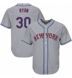 Youth Majestic New York Mets #30 Nolan Ryan Replica Grey Road Cool Base MLB Jersey Youth Majestic New York Mets #30 Nolan Ryan Replica Grey Road Cool Base MLB Jersey