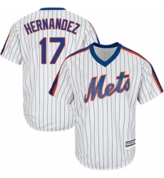 Men's Majestic New York Mets #17 Keith Hernandez Replica White Alternate Cool Base MLB Jersey