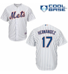 Men's Majestic New York Mets #17 Keith Hernandez Replica White Home Cool Base MLB Jersey
