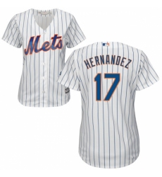 Women's Majestic New York Mets #17 Keith Hernandez Authentic White Home Cool Base MLB Jersey