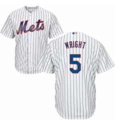Youth Majestic New York Mets #5 David Wright Replica White Home Cool Base MLB Jersey