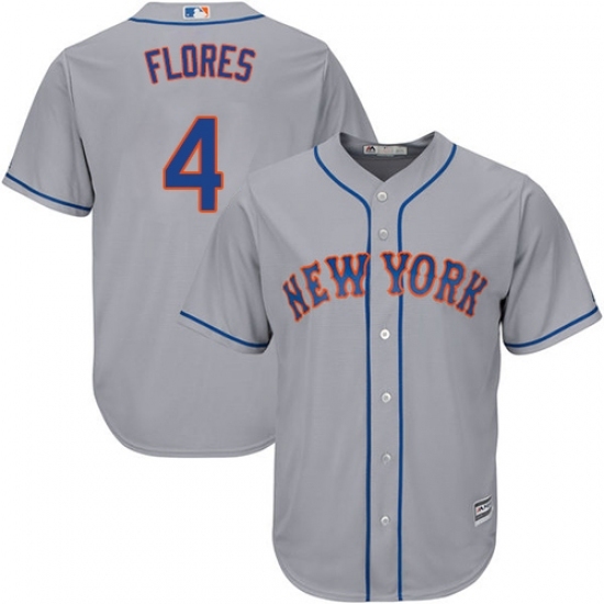 Men's Majestic New York Mets #4 Lenny Dykstra Replica Grey Road Cool Base MLB Jersey Men's Majestic New York Mets #4 Lenny Dykstra Replica Grey Road Cool Base MLB Jersey