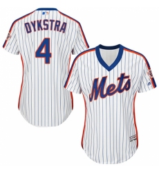 Women's Majestic New York Mets #4 Lenny Dykstra Replica White Alternate Cool Base MLB Jersey Women's Majestic New York Mets #4 Lenny Dykstra Replica White Alternate Cool Base MLB Jersey