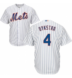 Youth Majestic New York Mets #4 Lenny Dykstra Authentic White Home Cool Base MLB Jersey Youth Majestic New York Mets #4 Lenny Dykstra Authentic White Home Cool Base MLB Jersey