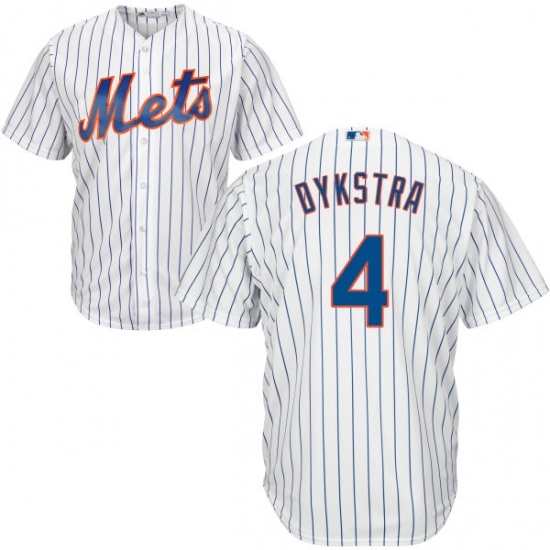Youth Majestic New York Mets #4 Lenny Dykstra Authentic White Home Cool Base MLB Jersey Youth Majestic New York Mets #4 Lenny Dykstra Authentic White Home Cool Base MLB Jersey