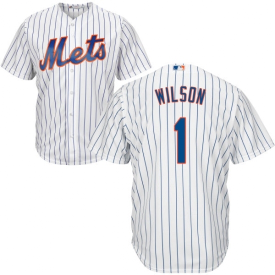 Youth Majestic New York Mets #1 Mookie Wilson Replica White Home Cool Base MLB Jersey Youth Majestic New York Mets #1 Mookie Wilson Replica White Home Cool Base MLB Jersey