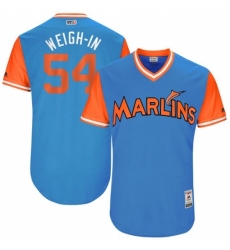 Men's Majestic Miami Marlins #54 Wei-Yin Chen 