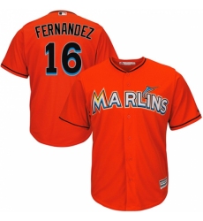 Youth Majestic Miami Marlins #16 Jose Fernandez Authentic Orange Alternate 1 Cool Base MLB Jersey Youth Majestic Miami Marlins #16 Jose Fernandez Authentic Orange Alternate 1 Cool Base MLB Jersey