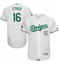 Men's Majestic Los Angeles Dodgers #16 Andre Ethier White Celtic Flexbase Authentic Collection MLB Jersey