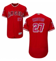 Men's Majestic Los Angeles Angels of Anaheim #27 Darin Erstad Red Alternate Flexbase Authentic Collection MLB Jersey