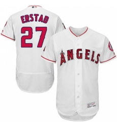 Men's Majestic Los Angeles Angels of Anaheim #27 Darin Erstad White Flexbase Authentic Collection MLB Jersey