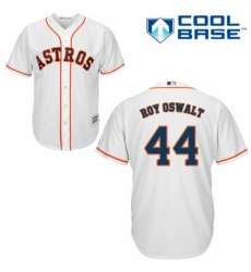 Men's Majestic Houston Astros #44 Roy Oswalt Replica White Home Cool Base MLB Jersey