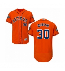 Men's Houston Astros #30 Hector Rondon Orange Alternate Flex Base Authentic Collection 2019 World Series Bound Baseball Jersey Men's Houston Astros #30 Hector Rondon Orange Alternate Flex Base Authentic Collection 2019 World Series Bound Baseball Jersey