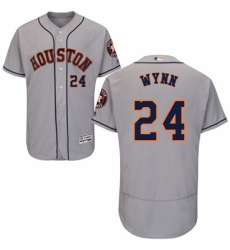 Men's Majestic Houston Astros #24 Jimmy Wynn Grey Flexbase Authentic Collection MLB Jersey