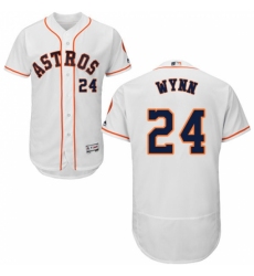 Men's Majestic Houston Astros #24 Jimmy Wynn White Flexbase Authentic Collection MLB Jersey