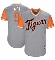 Men's Majestic Detroit Tigers #9 Nick Castellanos 