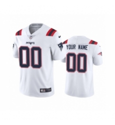 New England Patriots Custom White 2020 Vapor Limited Jersey