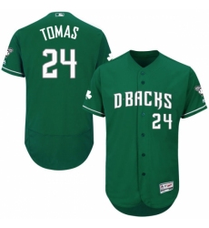 Men's Majestic Arizona Diamondbacks #24 Yasmany Tomas Green Celtic Flexbase Authentic Collection MLB Jersey