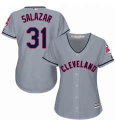 Women's Majestic Cleveland Indians #31 Danny Salazar Authentic Grey Road Cool Base MLB Jersey Women's Majestic Cleveland Indians #31 Danny Salazar Authentic Grey Road Cool Base MLB Jersey