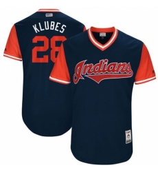 Men's Majestic Cleveland Indians #28 Corey Kluber 